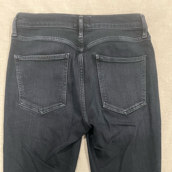 Agolde Sophie Jean, straight skinny with frayed hem, dark wash, size 28 - Picture 3 of 4